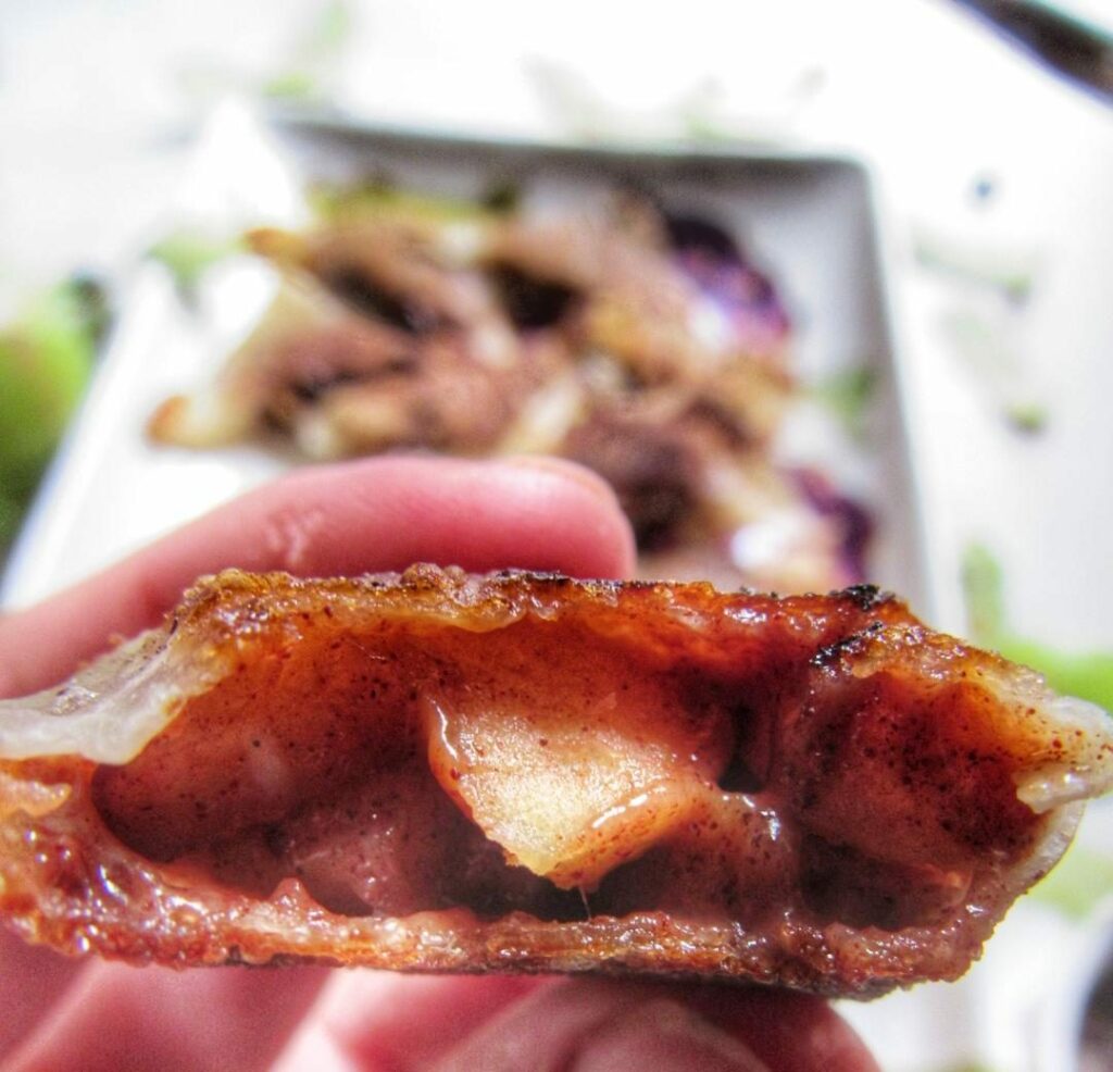 chocolate peanut butter apple strudel bites