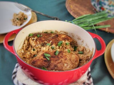 Cauliflower Butter Chicken with Naan