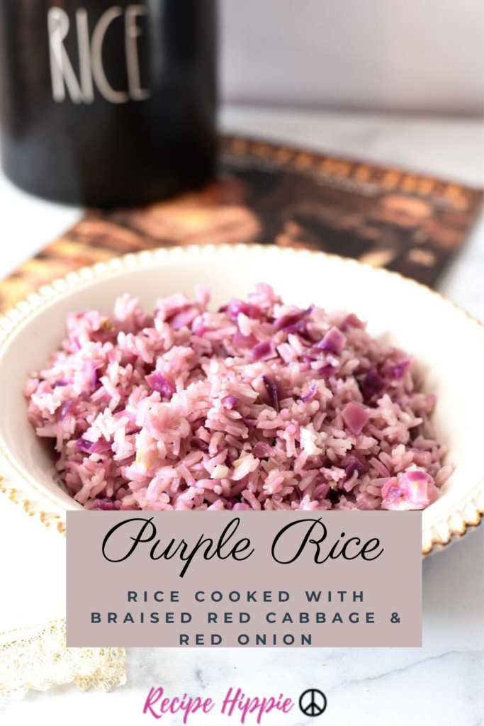 Pinterest Pin for Purple Rice