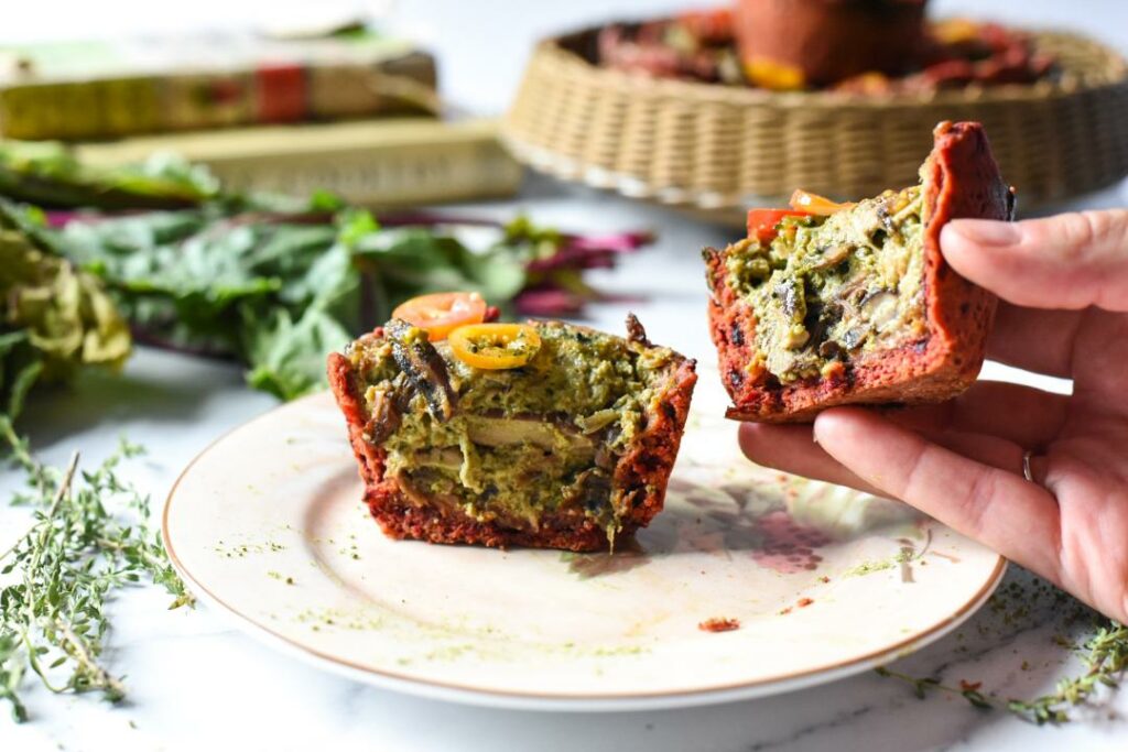 beet root tart