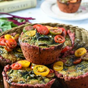 Beet pizza