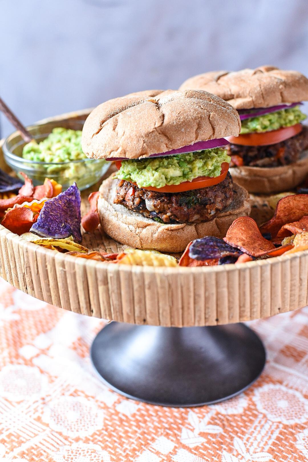 Chipotle Black Bean Burger With Oats - Recipe Hippie