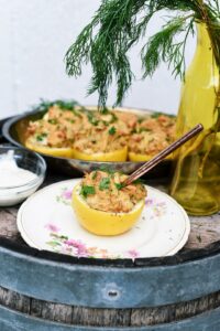 crab cake stuffed lemons