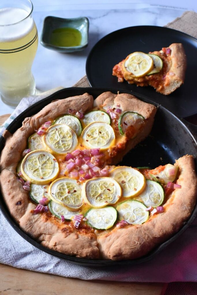 homemade deep dish pizza