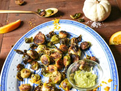 wassabi roasted brussels sprouts