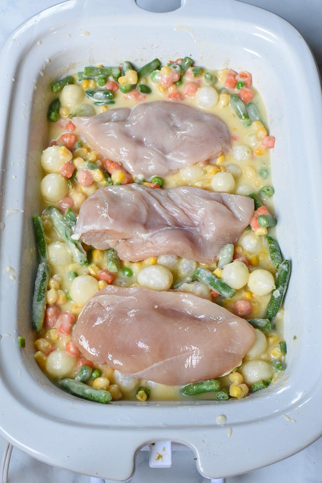 Slow Cooked Creamy Chicken Soup