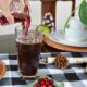 cranberry coffee spritzer