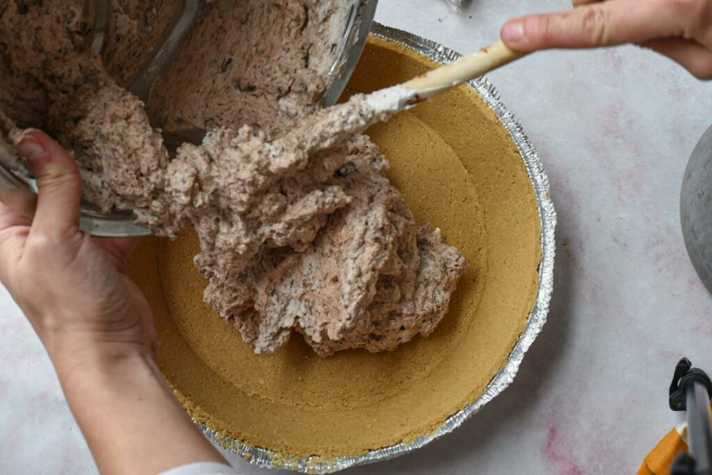 christmas mousse pie