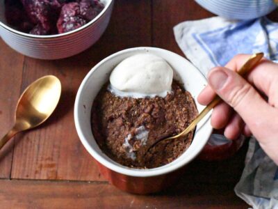 easy dessert with cherries