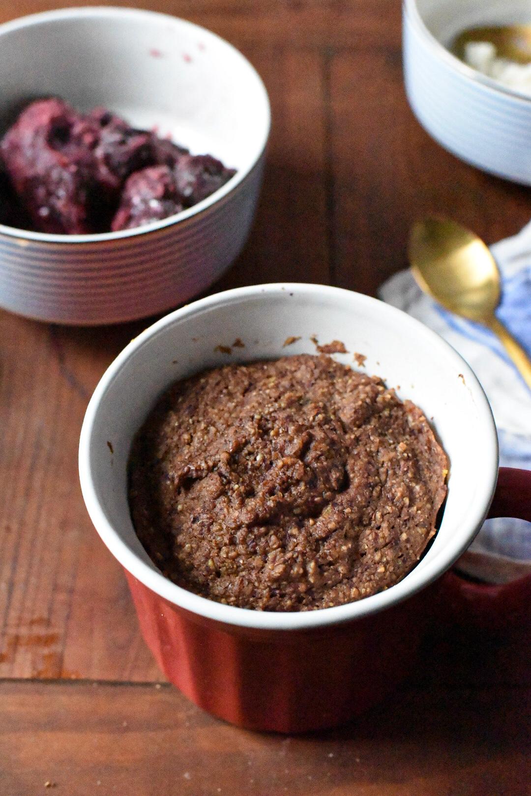 Healthy Cherry Mug Cake
