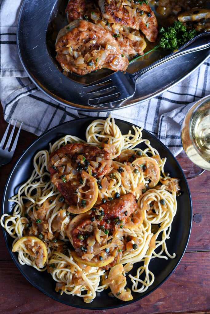 chicken piccata with pasta