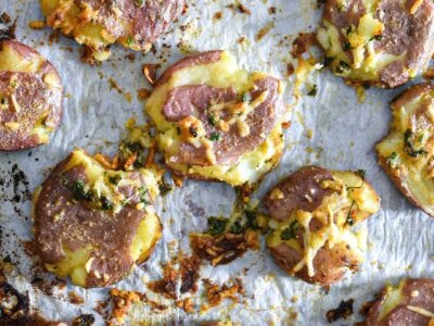 crispy smashed potatoes