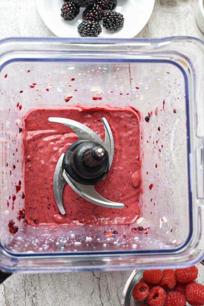 pink smoothie bowl