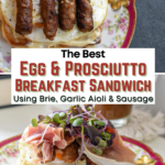 Egg and Prosciutto Breakfast pinterest