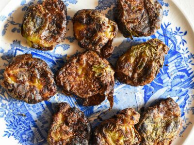 crispy smashed brussels sprouts