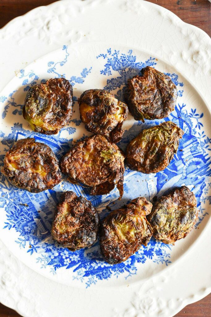 crispy smashed brussels sprouts