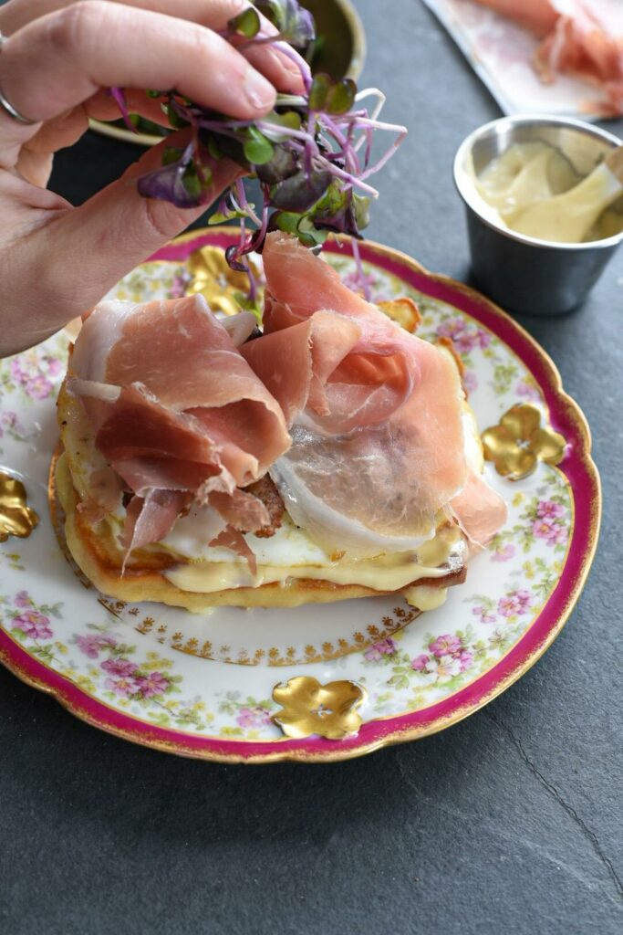 delicious breakfast sandwich