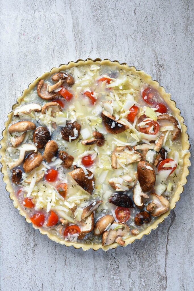 goat cheese quiche