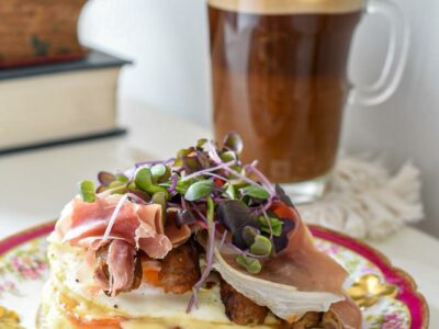 prosciutto and egg