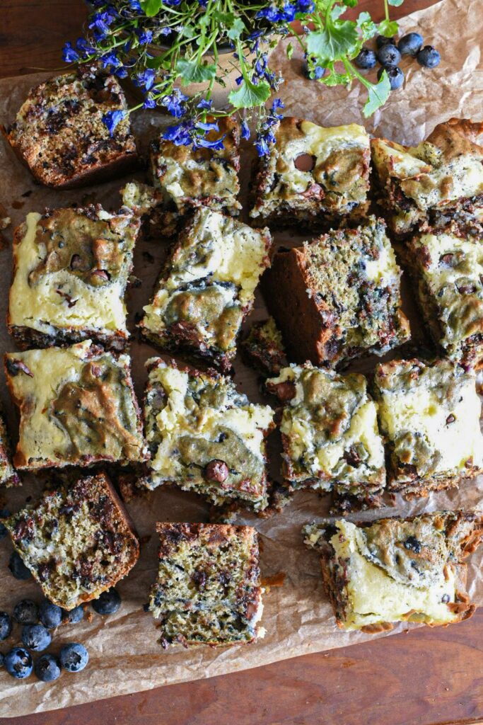 blueberry cookie bars