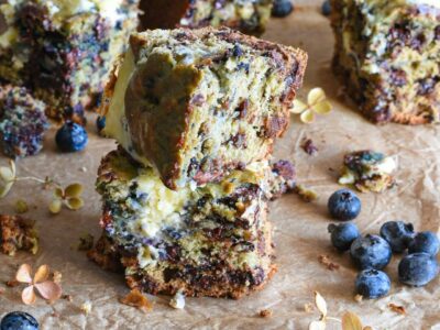 cream cheese blueberry cookie bars
