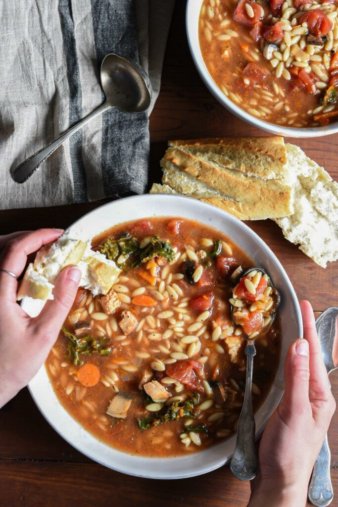 soup with orzo