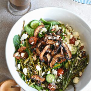 salad with asparagus