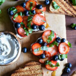 strawberry toast