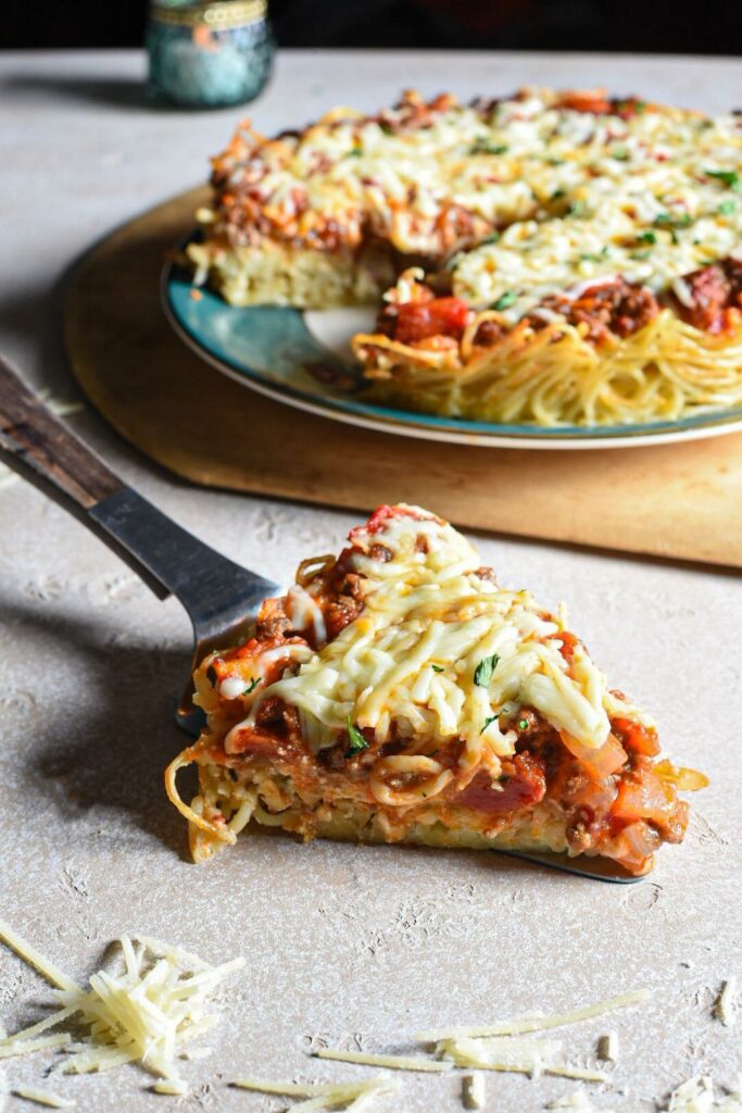 baked spaghetti pie