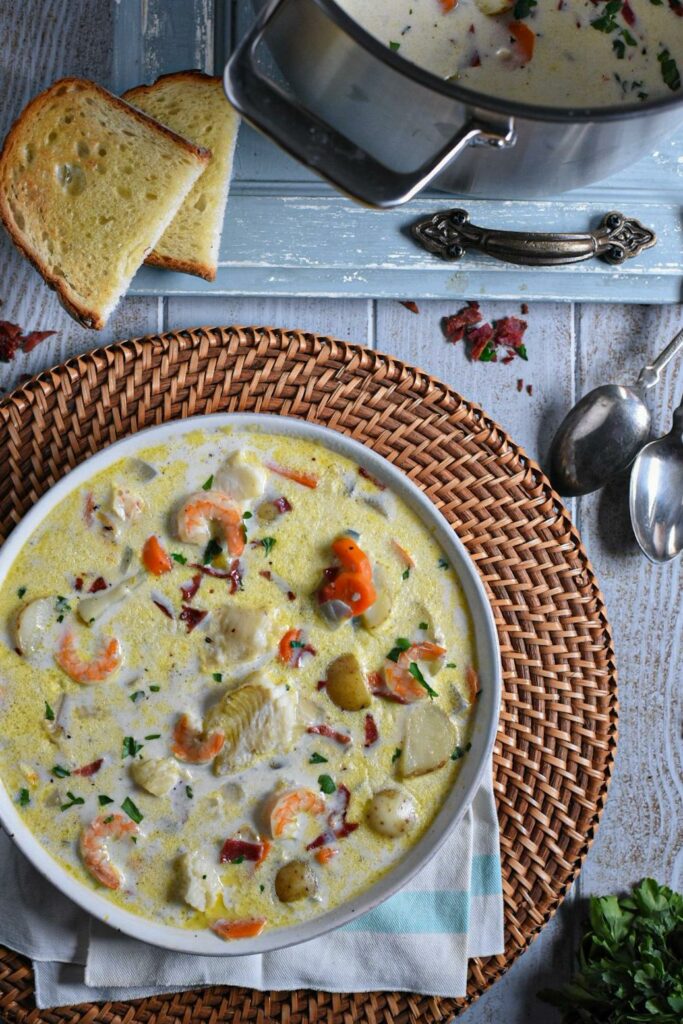 soup using frozen shrimp