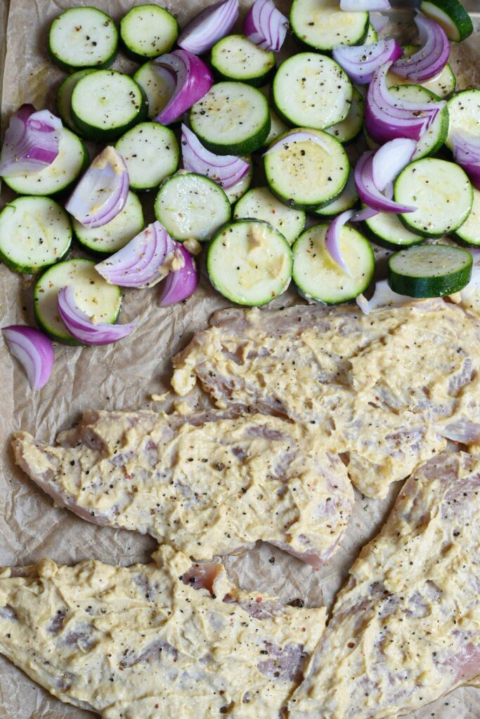 one pan chicken and veggies