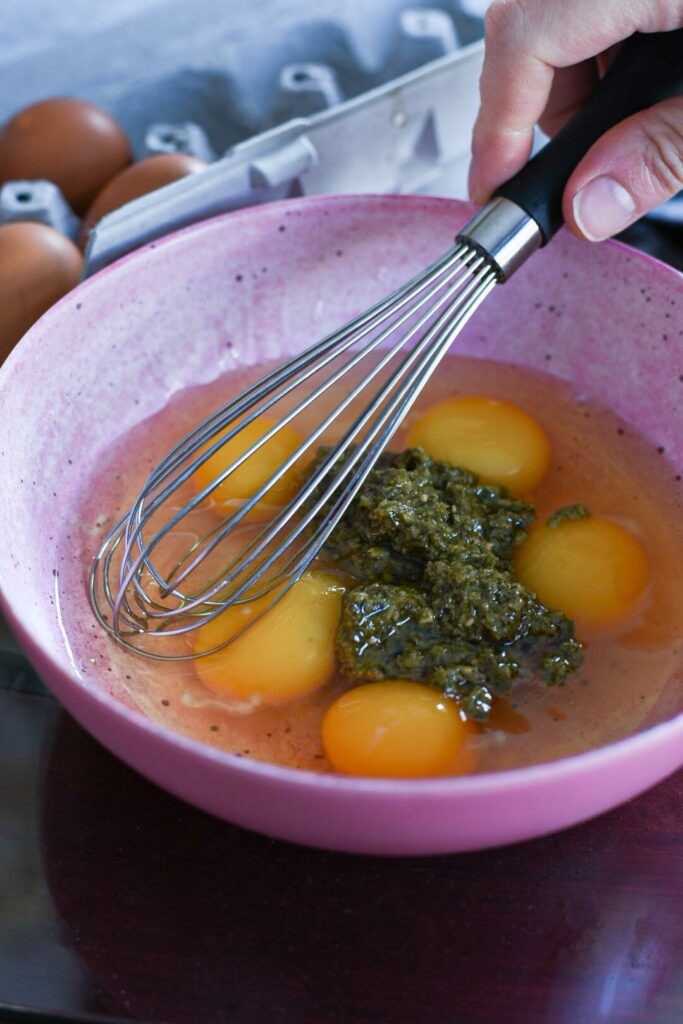 pesto egg