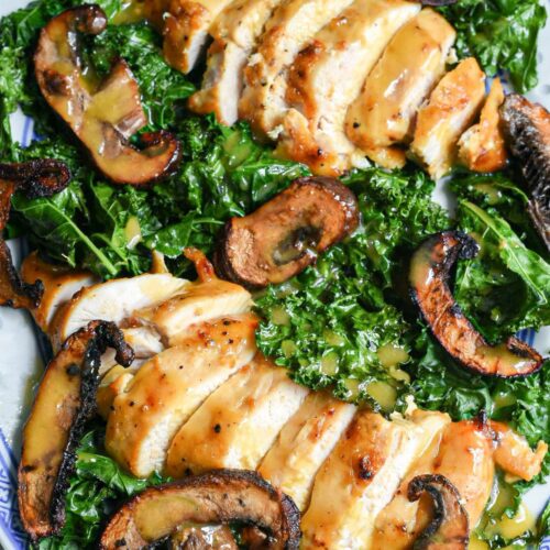 chicken and kale salad