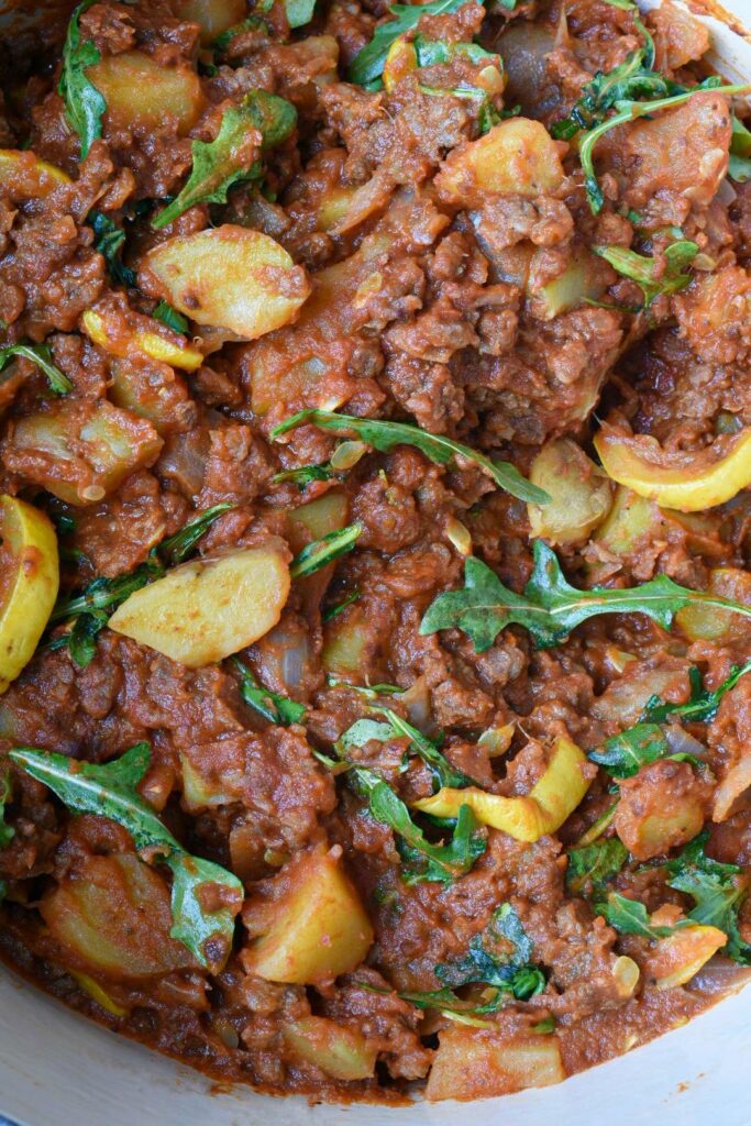 ground beef and potatoes skillet dinner