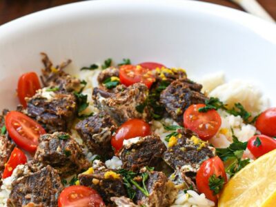 beef and goat cheese