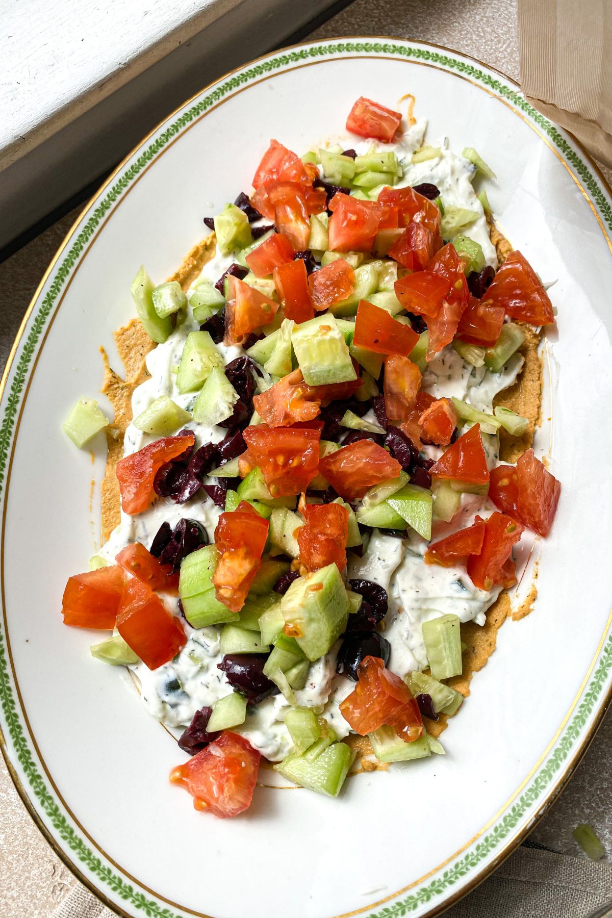 Greek Layered Dip - Recipe Hippie