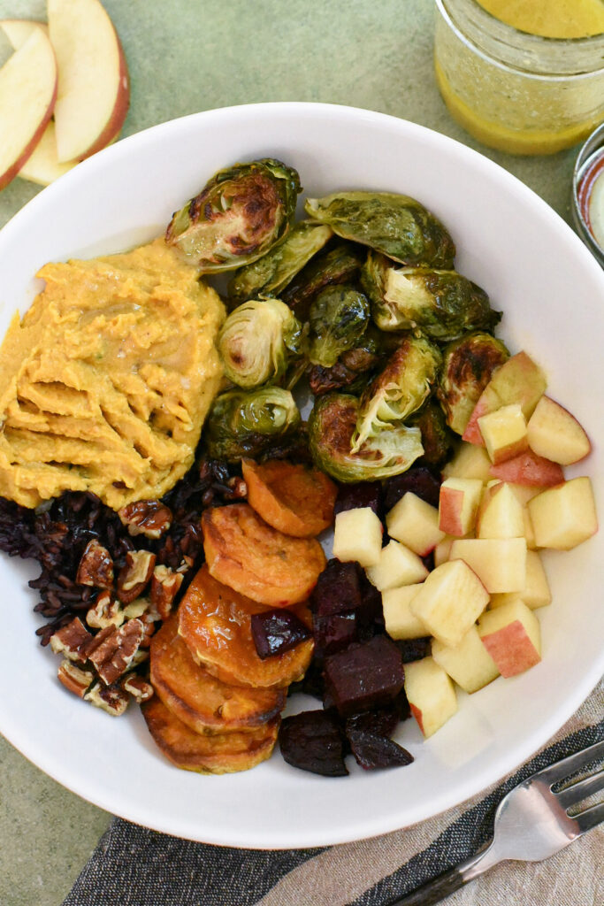 Fall Harvest Bowl Recipe With Maple Dijon Dressing - Recipe Hippie